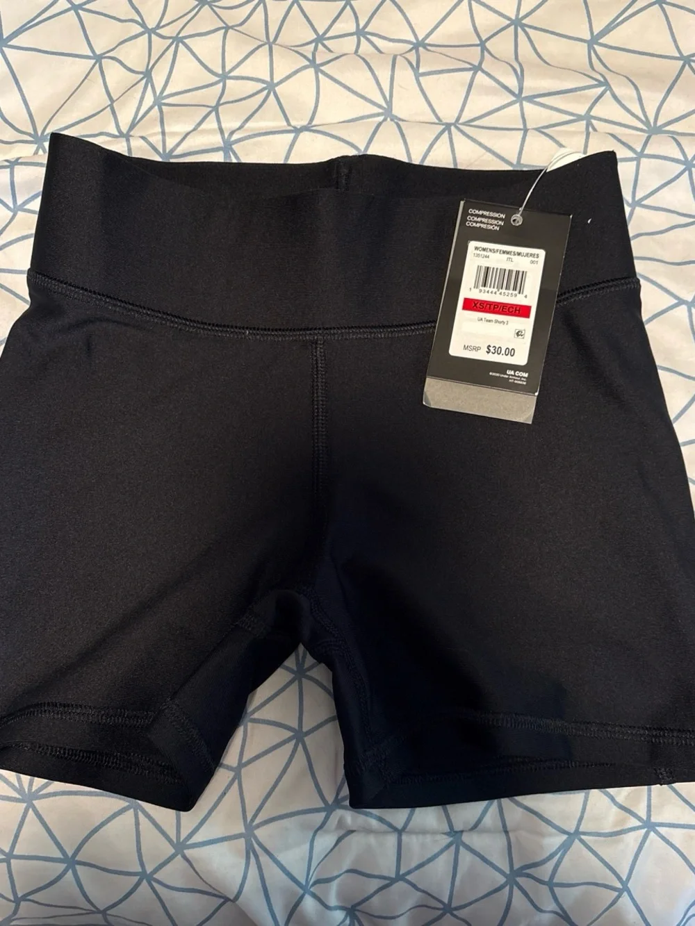 Under Armour Women's Black Compression Bike Shorts